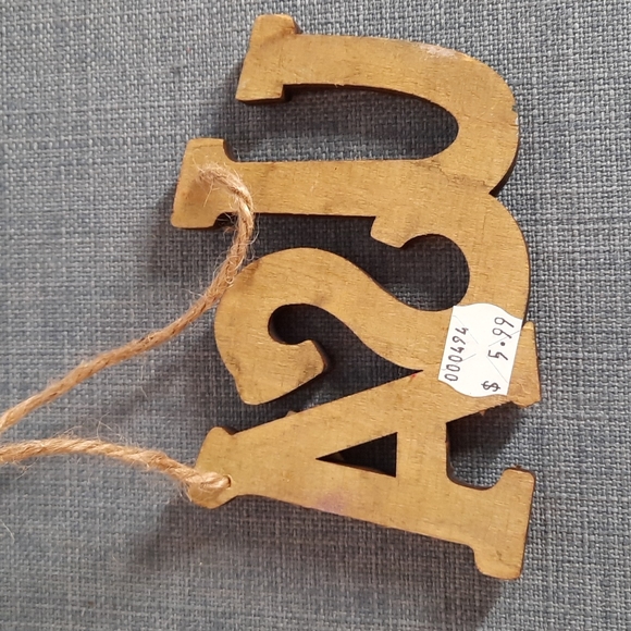 Americana Wall Art Box Sign 2 Ornament Set Wood Patriotic USA Star American July - Picture 5 of 9